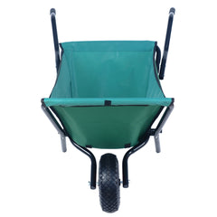 Bellemave® Garden Cart Wheelbarrow, Outdoor Utility Wagon with 10" Pneumatic Tires for Gardening, Warehouse - Bellemave