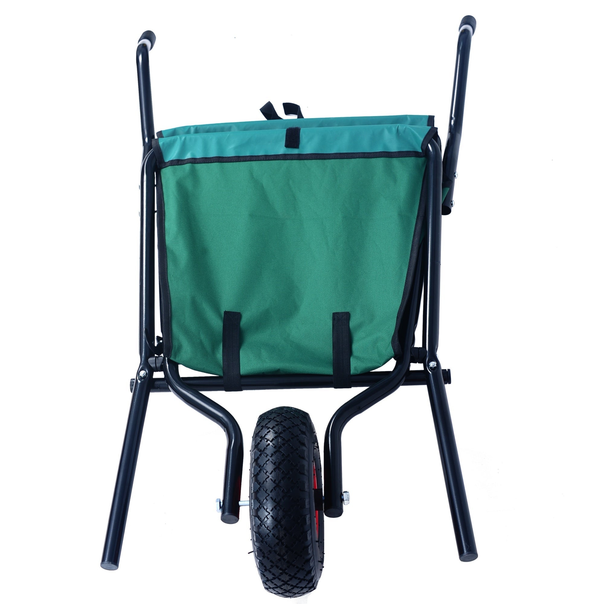 Bellemave® Garden Cart Wheelbarrow, Outdoor Utility Wagon with 10" Pneumatic Tires for Gardening, Warehouse - Bellemave