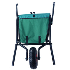 Bellemave® Garden Cart Wheelbarrow, Outdoor Utility Wagon with 10" Pneumatic Tires for Gardening, Warehouse - Bellemave