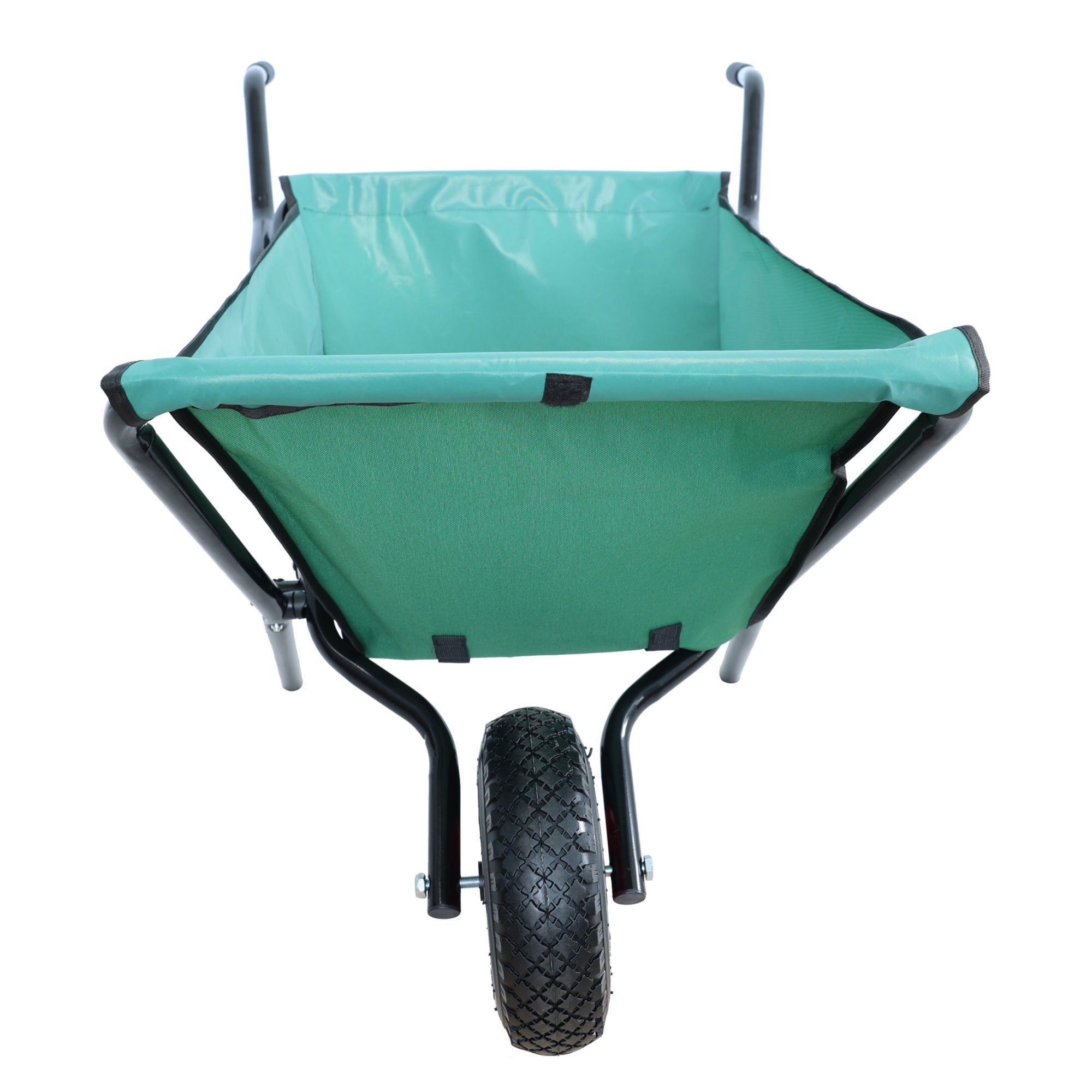 Bellemave® Garden Cart Wheelbarrow, Outdoor Utility Wagon with 10" Pneumatic Tires for Gardening, Warehouse - Bellemave