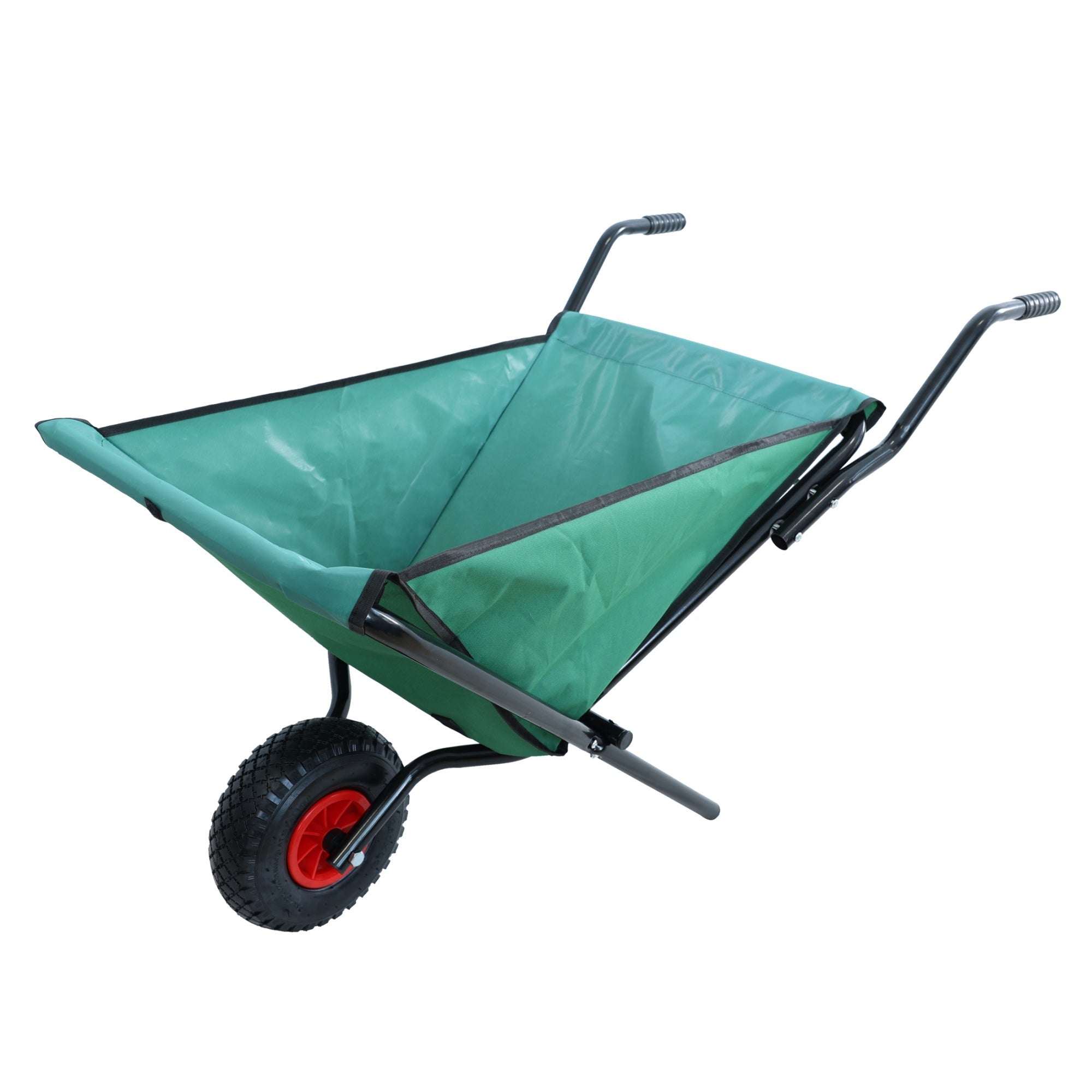 Bellemave® Garden Cart Wheelbarrow, Outdoor Utility Wagon with 10" Pneumatic Tires for Gardening, Warehouse - Bellemave