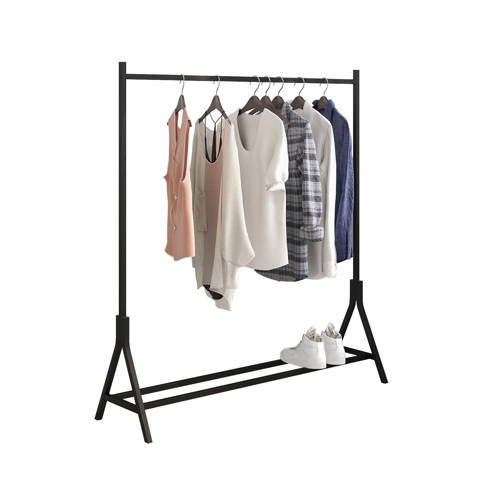 Bellemave® Garment Rack Freestanding Hanger Multi - functional Single pole Bedroom Clothing Rack Bedroom - Bellemave