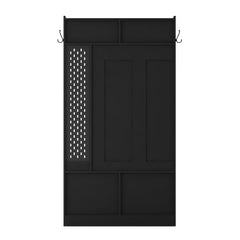 Bellemave® Hall Tree with 5 Hooks,Coat Hanger, Storage Bench - Bellemave