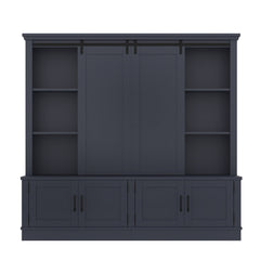 Bellemave® Hall Trees with A Tree - Shaped Entryway Design,Features Sliding Rails Ideal for Living Rooms & Hallways,Blue - Bellemave