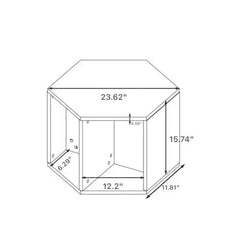 Bellemave® Hexagonal Coffee Table,Side Table,Nightstand - Bellemave