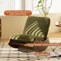 Bellemave® High - Quality Upholstery Glider Chair, Solid Wood Frame - Bellemave
