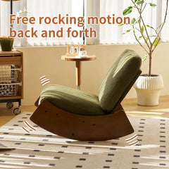 Bellemave® High - Quality Upholstery Glider Chair, Solid Wood Frame - Bellemave