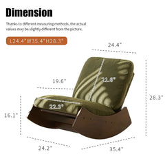 Bellemave® High - Quality Upholstery Glider Chair, Solid Wood Frame - Bellemave