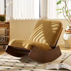 Bellemave® High - Quality Upholstery Glider Chair, Solid Wood Frame - Bellemave