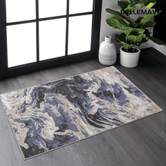 Bellemave® home decor, Collection 5X7 L.Brown /Abstract Non - Shedding Living Room Bedroom Dining Home Office Stylish and Stain Resistant Area Rug - Bellemave