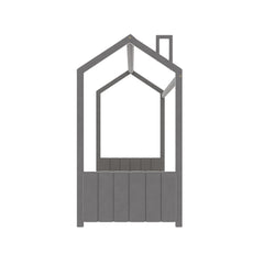 Bellemave® House Bed with Roof, Montessori Floor Bed, Platform Bed with Headboard & Footboard - Bellemave