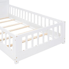 Bellemave® House Bed with Window and Bedside Drawers, Shelves and a set of Sockets and USB Port - Bellemave