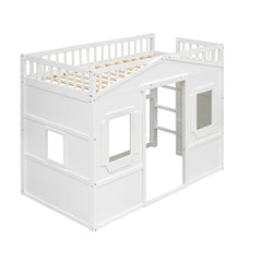 Bellemave® House Loft Bed with Ladder - Bellemave