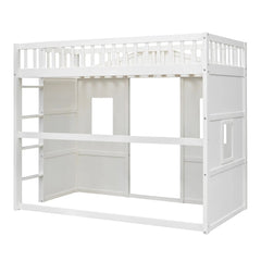 Bellemave® House Loft Bed with Ladder - Bellemave