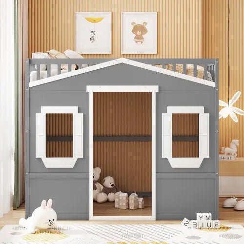 Bellemave® House Loft Bed with Ladder - Bellemave