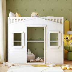 Bellemave® House Loft Bed with Ladder - Bellemave