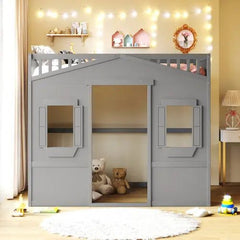 Bellemave® House Loft Bed with Ladder - Bellemave