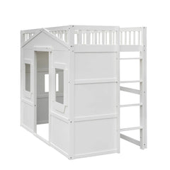 Bellemave® House Loft Bed with Ladder - Bellemave