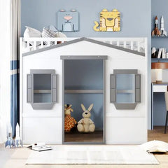 Bellemave® House Loft Bed with Ladder - Bellemave