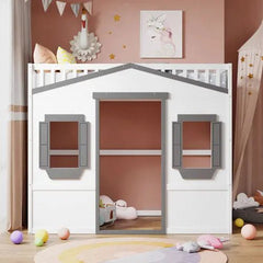 Bellemave® House Loft Bed with Ladder - Bellemave
