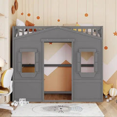 Bellemave® House Loft Bed with Ladder - Bellemave