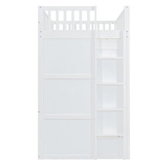 Bellemave® House Loft Bed With Ladder and Wardrobe - Bellemave