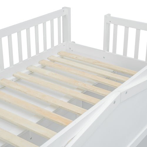 Bellemave® House Loft Bed With Ladder and Wardrobe - Bellemave