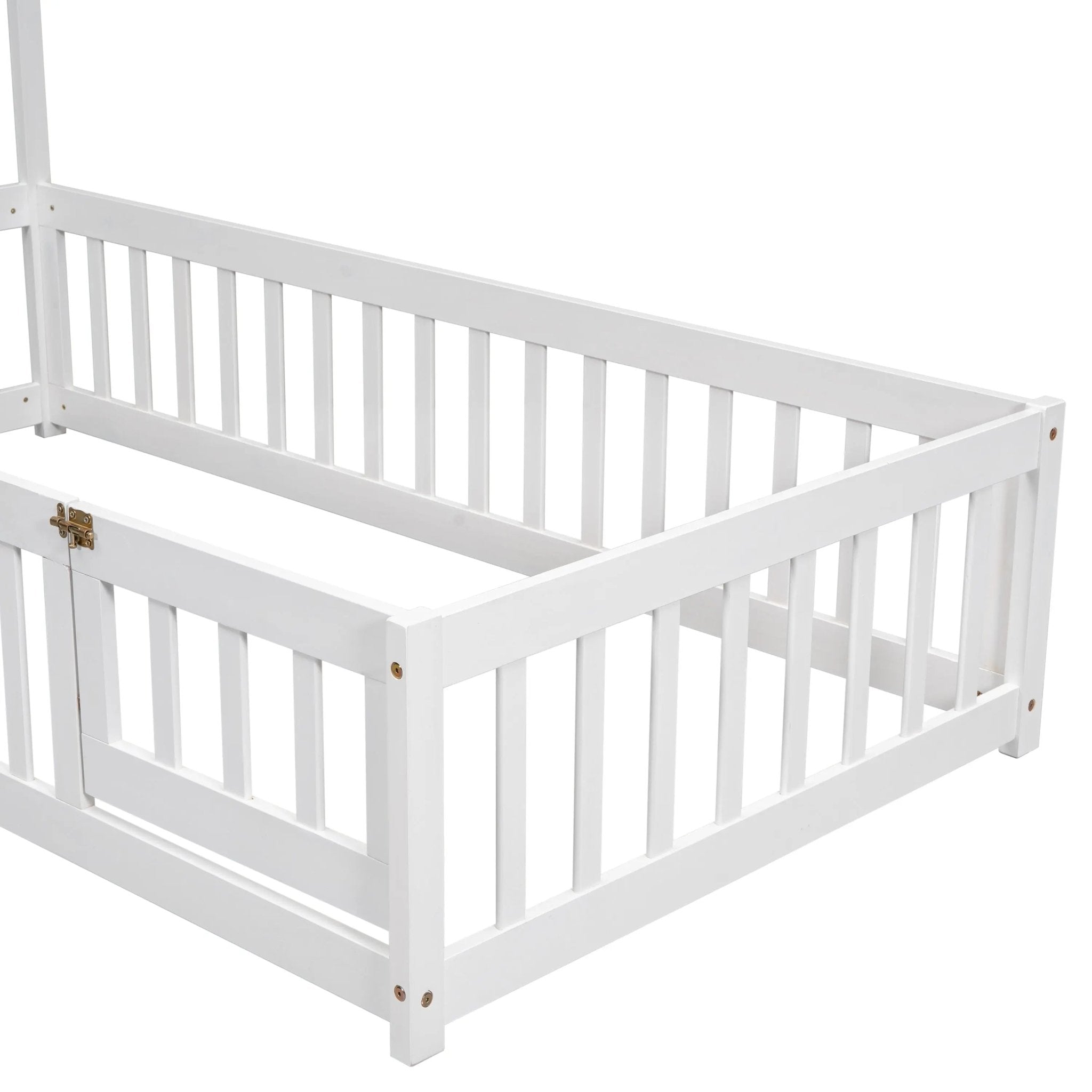 Bellemave® House - Shaped Headboard Floor Bed with Fence - Bellemave