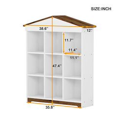 Bellemave® House - Shaped Storage Rack with Nine Storage Compartments - Bellemave