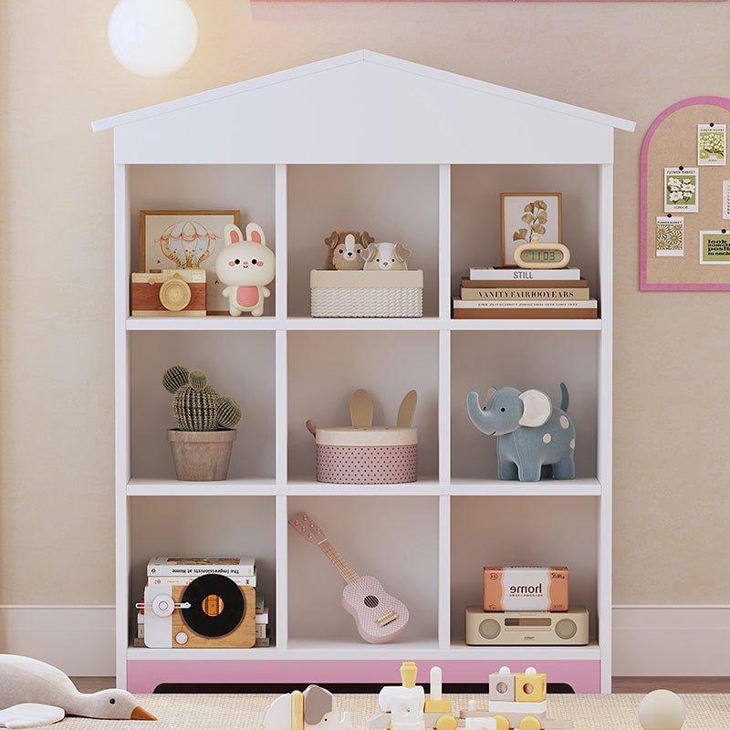 Bellemave® House - Shaped Storage Rack with Nine Storage Compartments - Bellemave