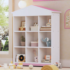 Bellemave® House - Shaped Storage Rack with Nine Storage Compartments - Bellemave