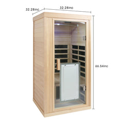 Bellemave® Infrared Sauna with One Person,Standard Indoor Sauna Room - Bellemave