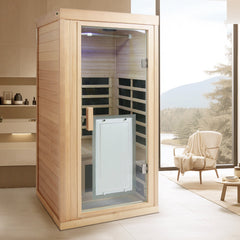 Bellemave® Infrared Sauna with One Person,Standard Indoor Sauna Room - Bellemave
