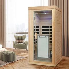 Bellemave® Infrared Sauna with One Person,Standard Indoor Sauna Room - Bellemave
