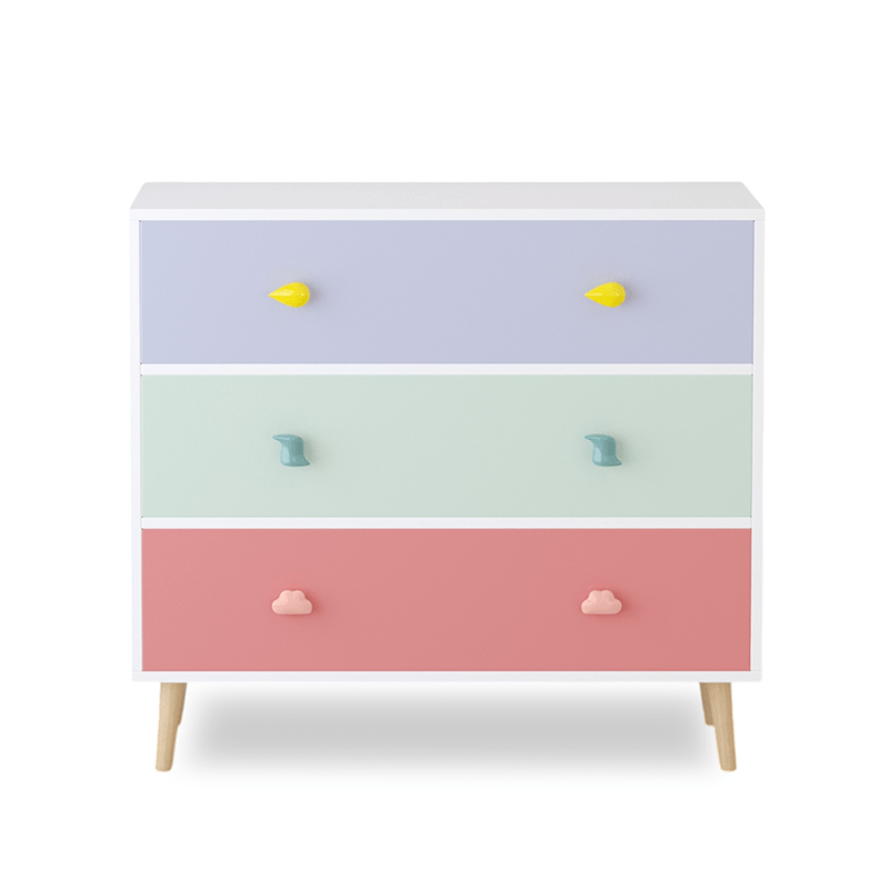 Bellemave® Kids 3 Drawer Dresser, Baby Nightstand for Bedroom - Bellemave