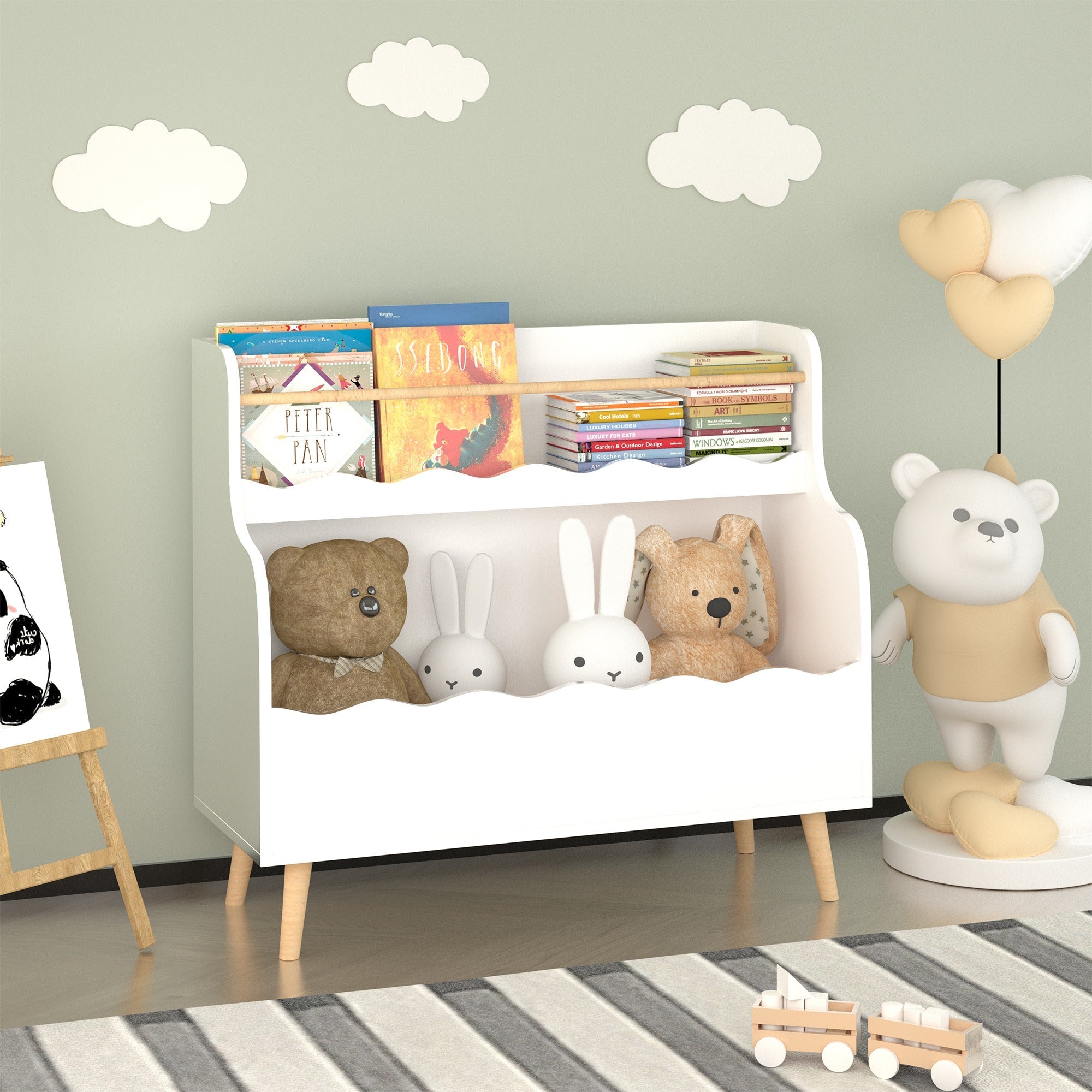 Bellemave® Kids Bookcaes, Toy Storage Cabinet - Bellemave