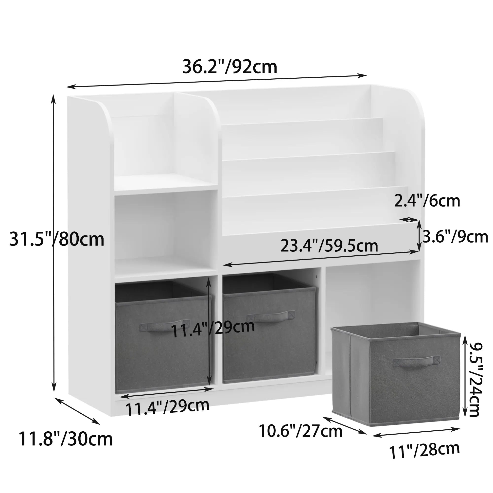 Bellemave® Kids Bookcase and Bookshelf - Bellemave