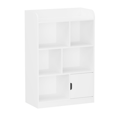 Bellemave® Kids Bookcase with 6 Compartments, Freestanding Shelves and Cube Organizer - Bellemave