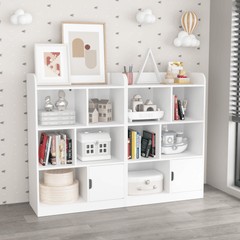 Bellemave® Kids Bookcase with 6 Compartments, Freestanding Shelves and Cube Organizer - Bellemave