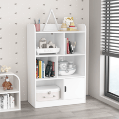 Bellemave® Kids Bookcase with 6 Compartments, Freestanding Shelves and Cube Organizer - Bellemave