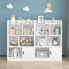 Bellemave® Kids Bookcase with 6 Compartments, Freestanding Shelves and Cube Organizer - Bellemave
