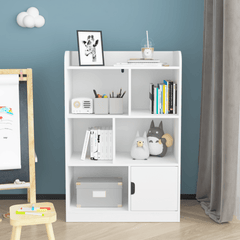 Bellemave® Kids Bookcase with 6 Compartments, Freestanding Shelves and Cube Organizer - Bellemave