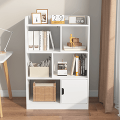 Bellemave® Kids Bookcase with 6 Compartments, Freestanding Shelves and Cube Organizer - Bellemave