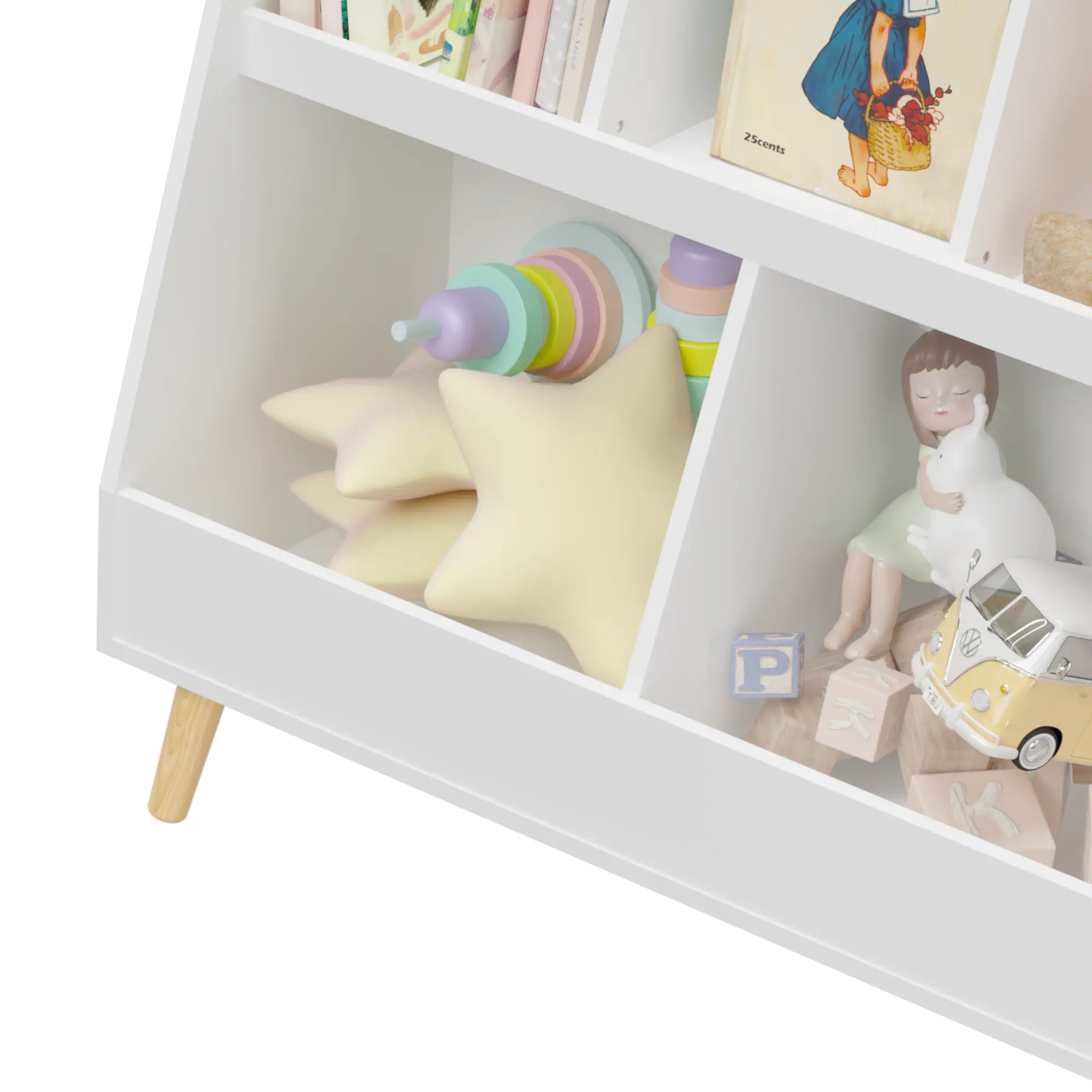Bellemave® Kids Bookshelf and Toy Organizer - Bellemave