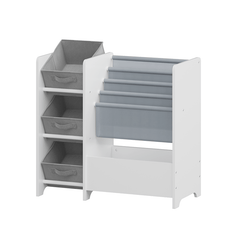 Bellemave® Kids Bookshelf and Toy Storage Organizer with 3 Collapsible Fabric Drawers - Bellemave