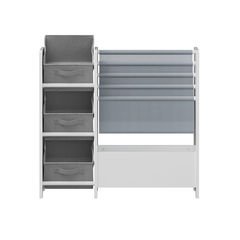 Bellemave® Kids Bookshelf and Toy Storage Organizer with 3 Collapsible Fabric Drawers - Bellemave