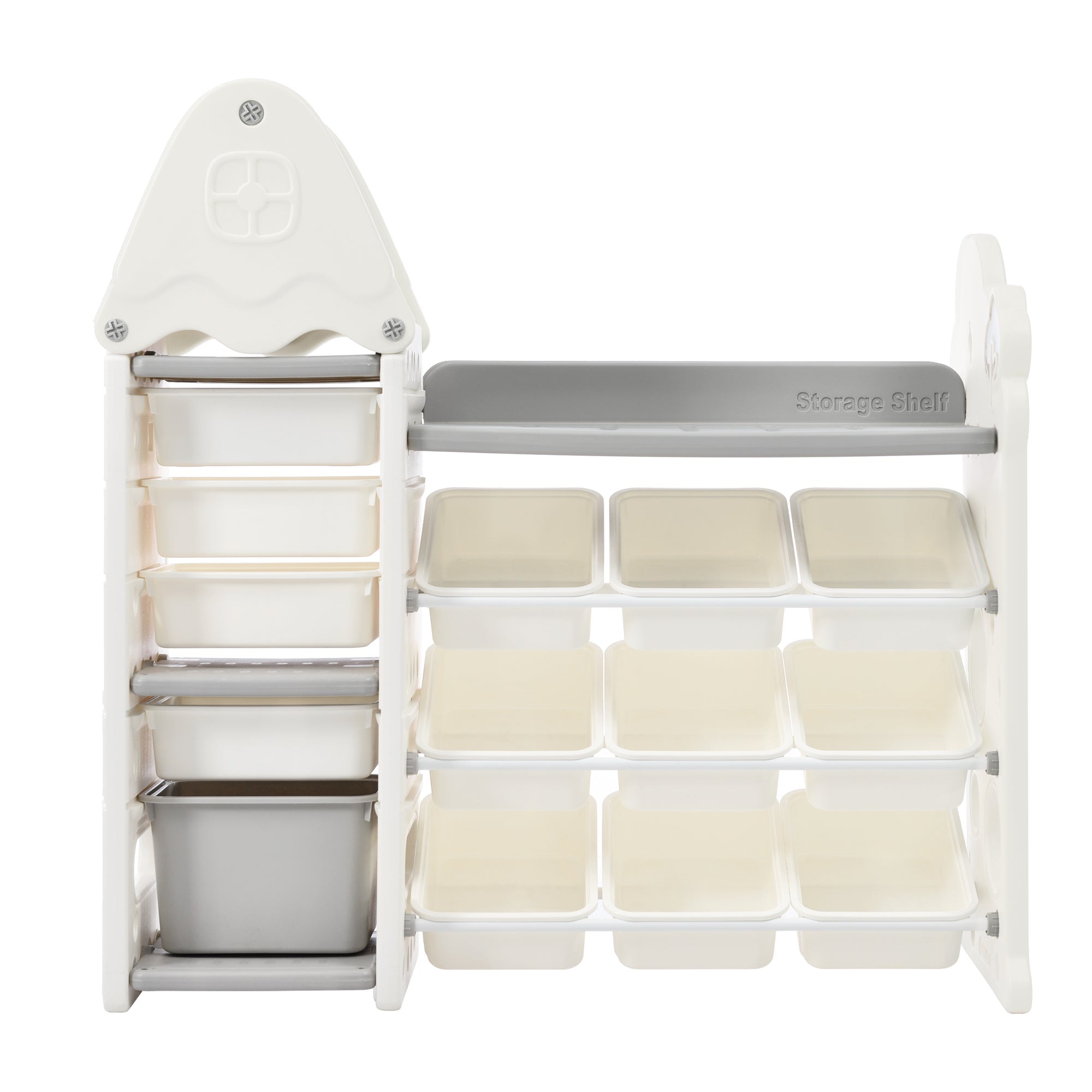 Bellemave® Kids Bookshelf and Toy Storage with HDPE Shelf and Bins - Bellemave