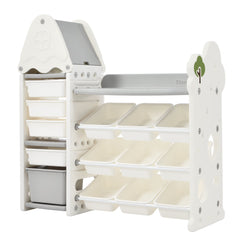 Bellemave® Kids Bookshelf and Toy Storage with HDPE Shelf and Bins - Bellemave
