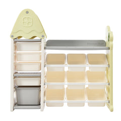 Bellemave® Kids Bookshelf and Toy Storage with HDPE Shelf and Bins - Bellemave