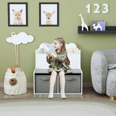 Bellemave® Kids Bookshelf with Storage Bins - Bellemave